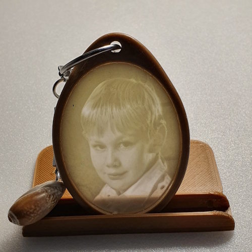 Литофан брелок с портретом мальчика